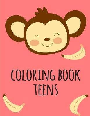 Book cover for coloring book teens