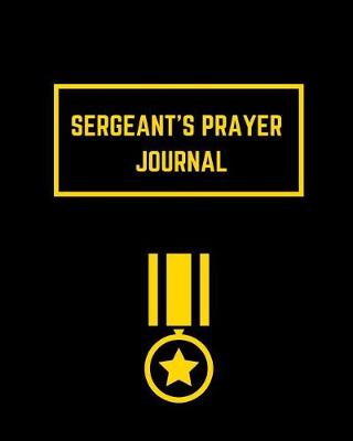 Book cover for Sergeant's Prayer Journal