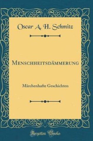 Cover of Menschheitsdämmerung