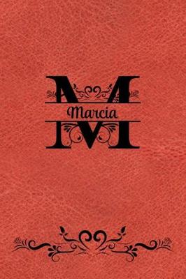 Book cover for Split Letter Personalized Name Journal - Marcia