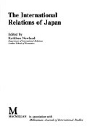 Cover of The International Relations of Japan