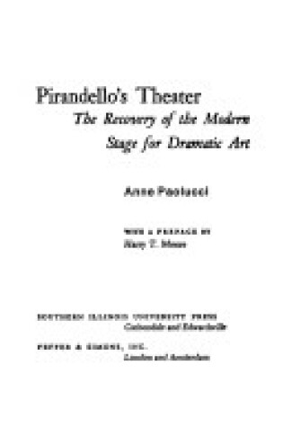 Cover of Pirandello's Theater