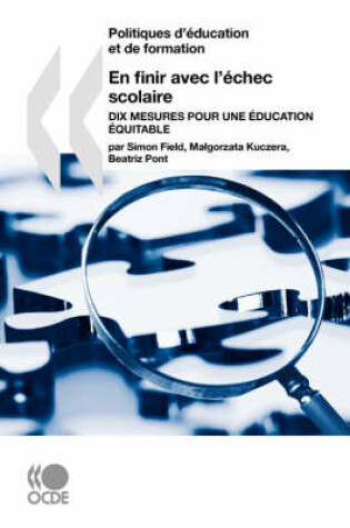 Cover of Politiques D'education Et De Formation En Finir Avec L'echec Scolaire