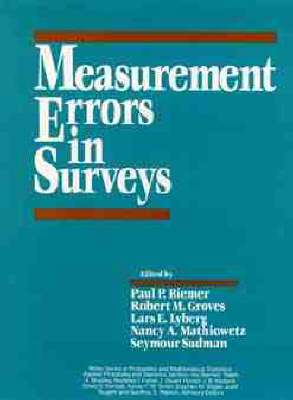 Cover of Measurement Errors in Surveys