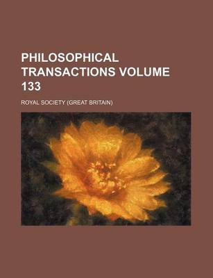 Book cover for Philosophical Transactions Volume 133