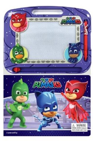 Cover of Pj Masks: Activity Book Learning, Writing, Sketching with Magnetic Drawing Doodle Pad for Kids