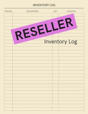 Book cover for Reseller Inventory Log