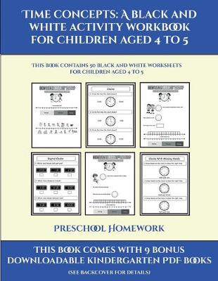 Book cover for Preschool Homework (Time concepts