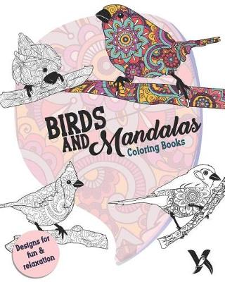 Book cover for Birds and Mandalas - Coloring Book