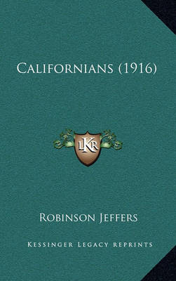 Book cover for Californians (1916)