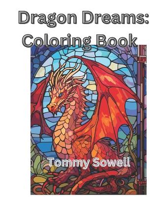 Book cover for Dragon Dreams coloring book