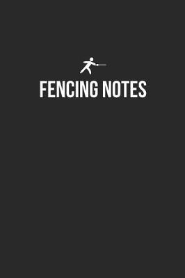 Book cover for Fencing Notebook - Fencing Diary - Fencing Journal - Gift for Fencer