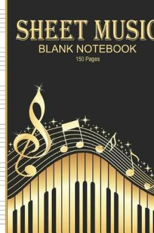 Cover of Sheet Music Blank Notebook