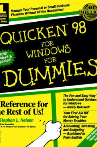 Cover of Quicken 98 for Windows for Dummies