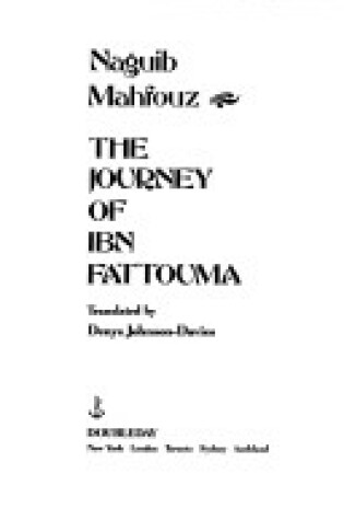 Cover of The Journey of Ibn Fattouma