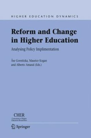 Cover of Reform and Change in Higher Education