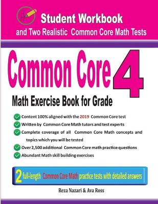 Book cover for Common Core Math Exercise Book for Grade 4