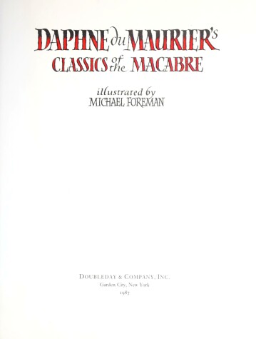 Book cover for Daphne Du Maurier's Classics of the Macabre