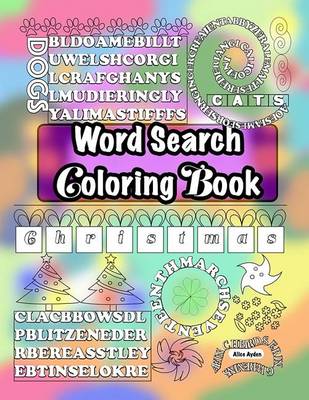 Book cover for Word Search Coloring Book