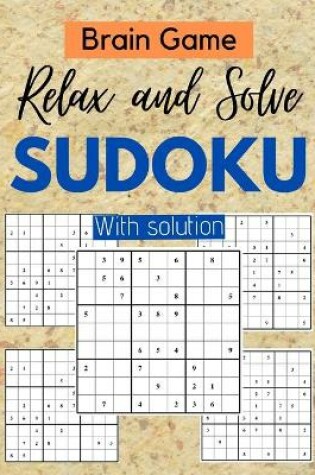 Cover of Brain Game Relax and Solve Sudoku