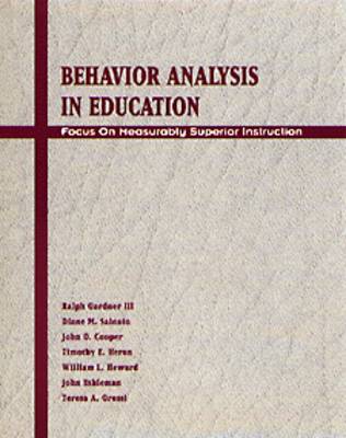 Book cover for Behavior Analysis in Education