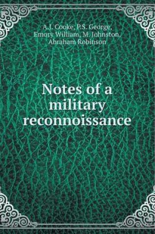 Cover of Notes of a military reconnoissance