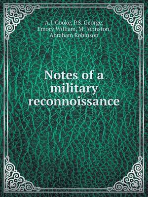 Book cover for Notes of a military reconnoissance