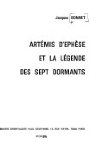 Cover of Artemis d'Ephese Et La Legende Des Sept Dormants