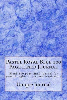 Book cover for Pastel Royal Blue 100 Page Lined Journal