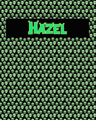 Book cover for 120 Page Handwriting Practice Book with Green Alien Cover Hazel