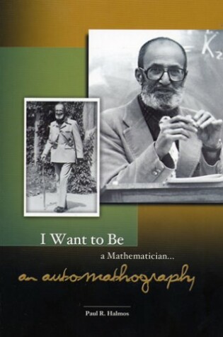 Cover of I Want to be a Mathematician