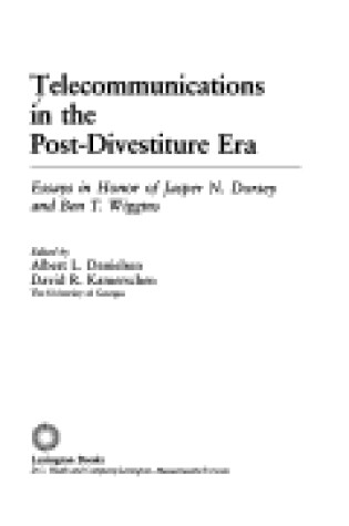 Cover of Telecommunications in the Post-divestiture Era