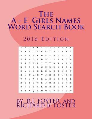 Book cover for The A-E Girls Names Word Search Book