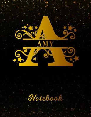 Book cover for Amy College Ruled Notebook