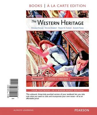 Book cover for The Western Heritage, Volume 2, Books a la Carte Edition