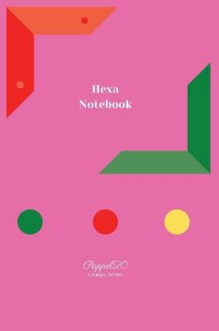 Cover of Hexa Notebook Pink Cover 124 pages6x9-Inches