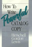 Book cover for How to Write Powerful Catalogue Copy