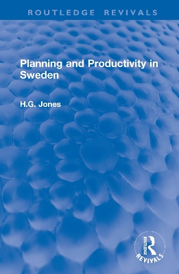 Book cover for Planning and Productivity in Sweden