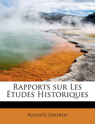 Book cover for Rapports Sur Les Etudes Historiques