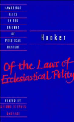 Book cover for Hooker: Of the Laws of Ecclesiastical Polity