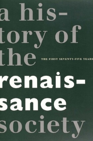 Cover of Centennial – A History of the Renaissance Society