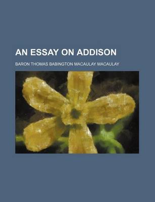 Book cover for An Essay on Addison