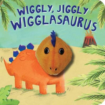 Book cover for Wiggly, Jiggly Wigglasaurus! Finger Puppet Book