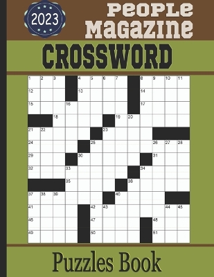 Book cover for People Magazine Crossword Puzzles Book 2023