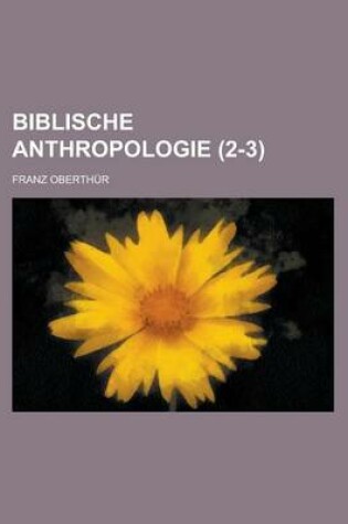 Cover of Biblische Anthropologie (2-3)