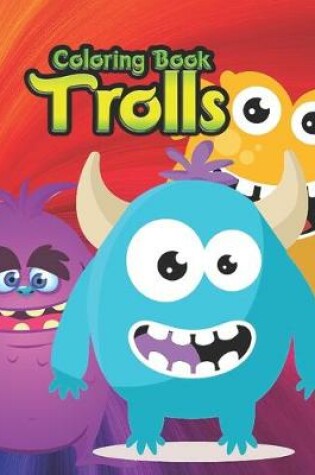 Cover of coloring book trolls