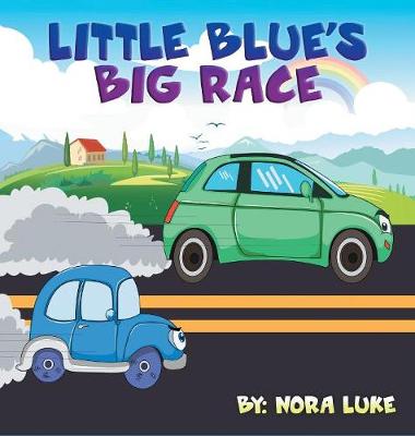 Book cover for Little Blue car Big Race