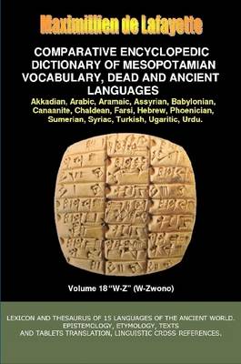 Book cover for V18.Comparative Encyclopedic Dictionary of Mesopotamian Vocabulary Dead & Ancient Languages