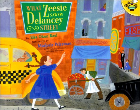 Book cover for What Zeesie Saw on Delancy Street
