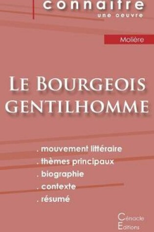 Cover of Fiche de lecture Le Bourgeois gentilhomme de Moliere (Analyse litteraire de reference et resume complet)